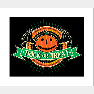 Trick or Treat Pumpkin Posters and Art